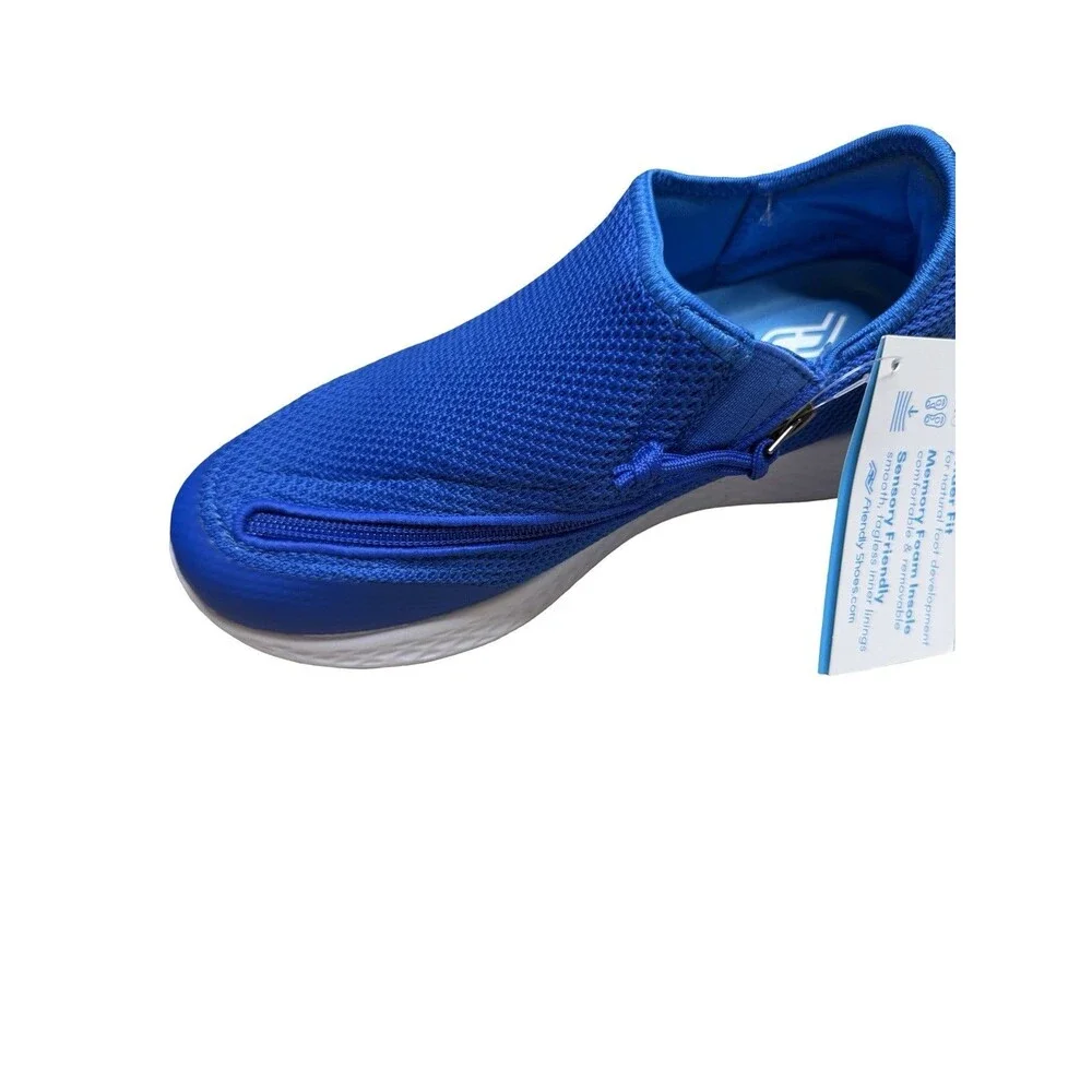 Friendly Shoes Adaptive Kids shoes The Force Zipper Blue Big Kid size 5 NEW
